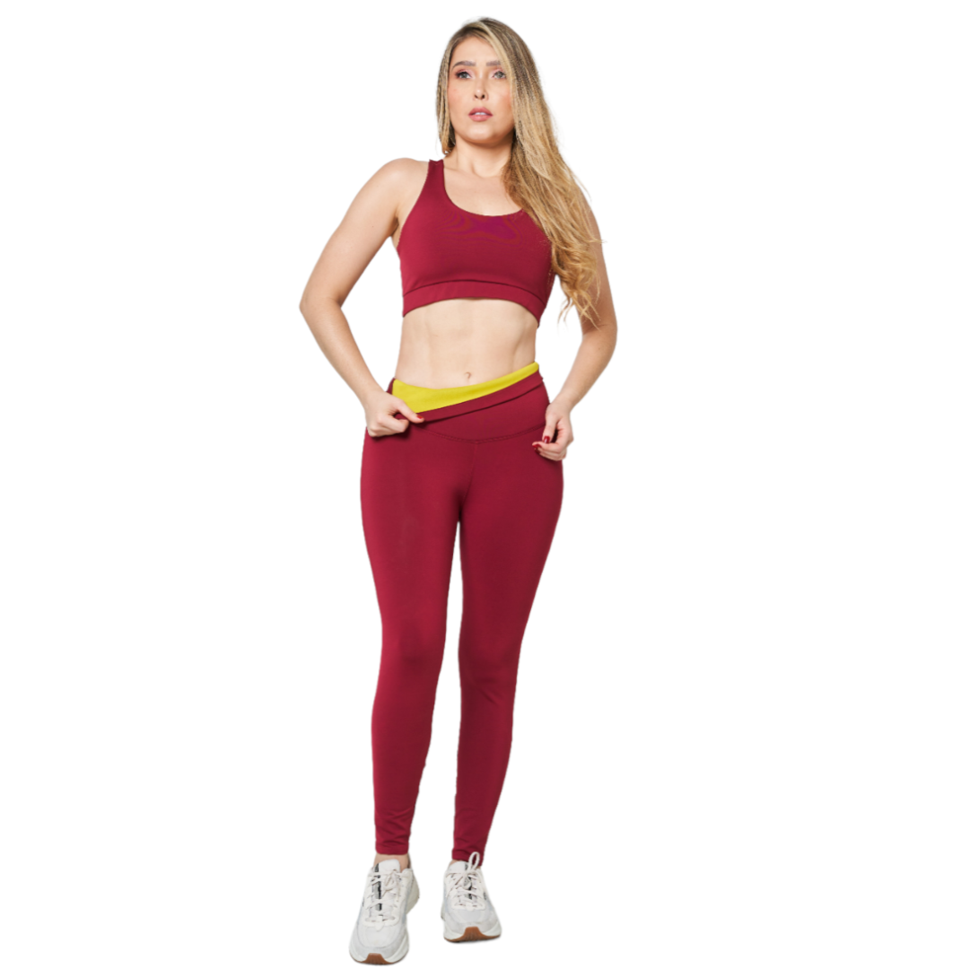 CONJUNTO DEPORTIVO LEGGINS NEOPRENO +TOP