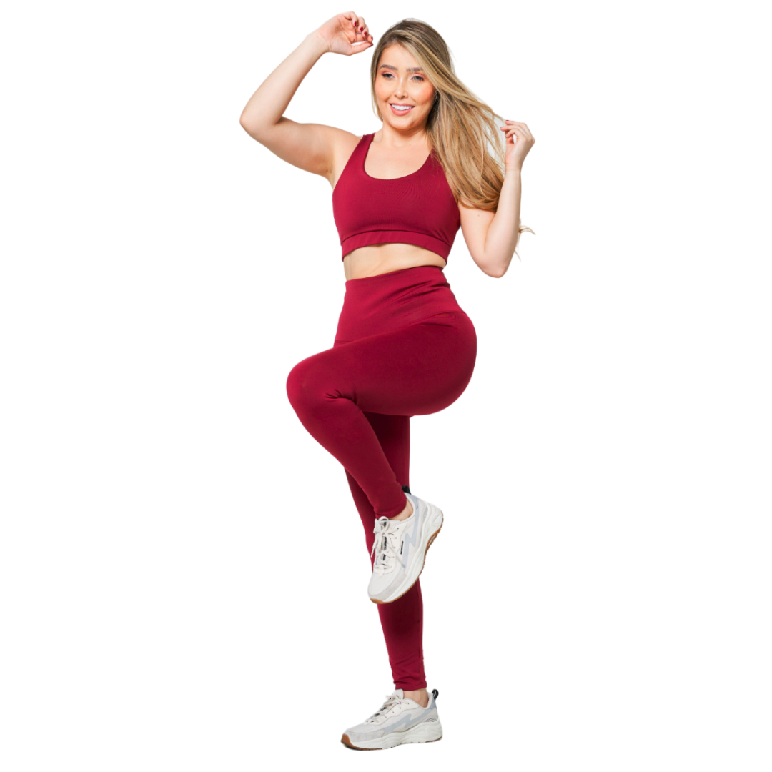 CONJUNTO DEPORTIVO LEGGINS NEOPRENO +TOP